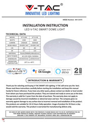 V-TAC VT-5184 Installation Instruction