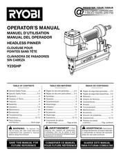 Ryobi Y23GHP Operator's Manual