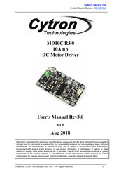 Cytron Technologies MD10C R3.0 User Manual