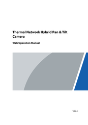Dahua TPC-SD2241-B7F8-DW-S2 Web Operation Manual