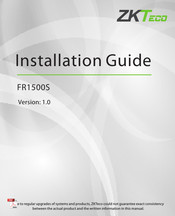 ZKTeco FR1500S Installation Manual