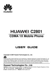 Huawei C2801 User Manual