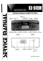 Kenwood KX-949W Service Manual