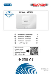 Elkron Mptremila MP3040 Installation And Quick Manual