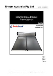 Solahart 181 Manual