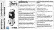 Burkert 0344 Operating Instructions Manual