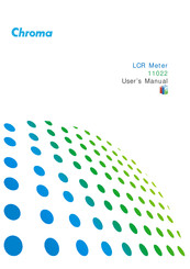Chroma LCR Meter 11022 User Manual