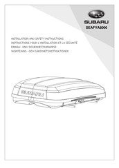 Subaru SEAFYA8000 Installation And Safety Instructions