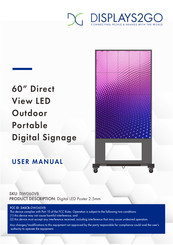 Displays2go DW060VB User Manual