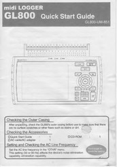 GRAPHTEC GL800-UM-851 Quick Start Manual