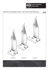 Sebo EVOLUTION SEVEV3001 Instruction Manual