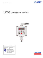 SKF LINCOLN UDS8 Operating Instructions Manual