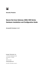 Juniper SSG 520 Hardware Installation And Configuration Manual