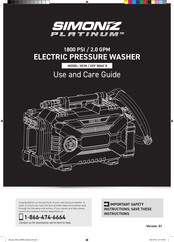 Simoniz 039-8060-8 Use And Care Manual