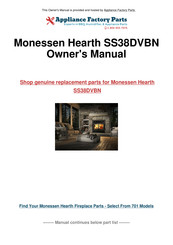Monessen Hearth SS38DVBN Installation & Operating Instructions Manual