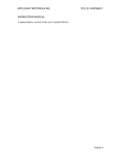 Motorola IHDP56KC1 Instruction Manual