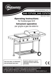 Outsunny 846-137V50BK Operating Instructions Manual