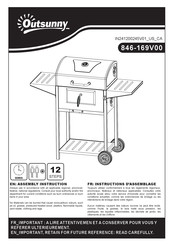 Outsunny 846-169V00 Assembly Instruction Manual