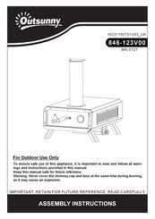 Outsunny 846-123V00 Assembly Instructions Manual