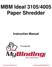 MBM IDEAL 3105-C/C Operating Instructions Manual