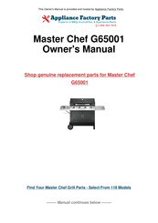 Master Chef G65001 Owner's Manual