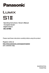 Panasonic LUMIX S1 II E Operating Instructions Manual