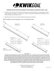 KwikGoal 25B38618 Assembly Instruction Manual
