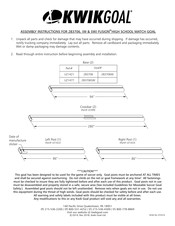 KwikGoal 2B3706 Assembly Instruction Manual