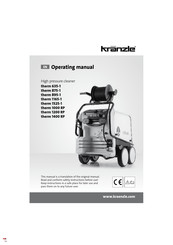 Kranzle therm 1000 RP Operating Manual