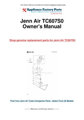 Jenn-Air TC607 Use & Care Manual