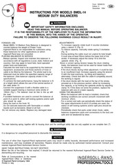 Ingersoll-Rand BMDL-14 Manual