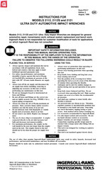 Ingersoll-Rand 2121 Instructions Manual