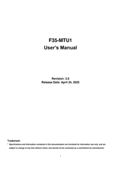 JETWAY F35-MTU1 User Manual