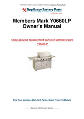 Member's Mark Y0660LP Owner's Manual