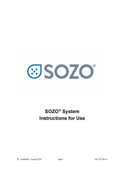 ImpediMed SOZO Instructions For Use Manual