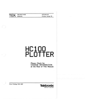 Tektronix HC100 Instruction Manual