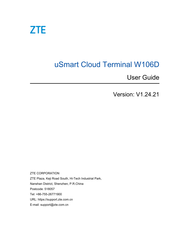 Zte W106D User Manual