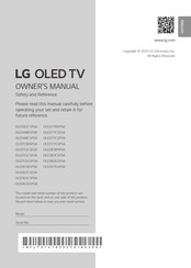 LG OLED55B5PSA Owner's Manual