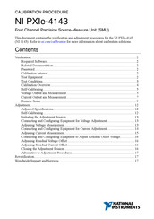 National Instruments NI PXIe-4143 Calibration Procedure