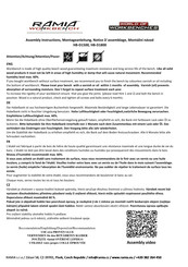 Ramia HB-D1800 Assembly Instructions Manual