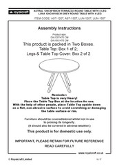 Royalcraft LUNA LUN-150T Assembly Instructions Manual