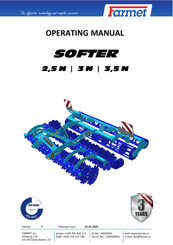 Farmet SOFTER 2,5 N Operating Manual