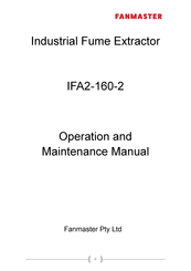 Fanmaster IFA2-160-2 Operation And Maintenance Manual