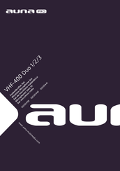 auna PRO VHF-400 Duo 1 Manual