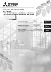 Mitsubishi Electric MSZ-GX18NL Operating Instructions Manual