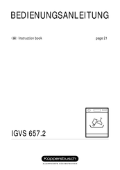 Kuppersbusch IGVS 657.2 Instruction Book