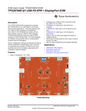 Texas Instruments TPS26744EQ1EVM User Manual