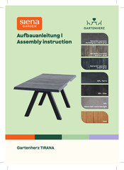 siena GARDEN U72667 Assembly Instruction Manual