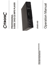 Citronic DVD-X5 Operation Manual