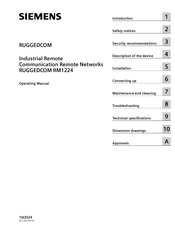 Siemens RUGGEDCOM RM1224 Operating Manual